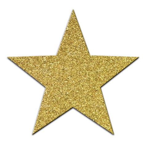 Gold Glitter Star