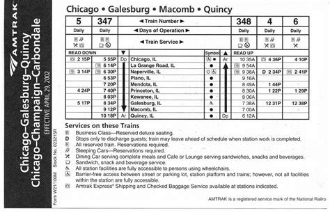 Amtrak timetable - naxreanalysis