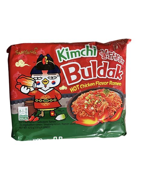 Samyang Kimchi Buldak Hot Chicken Flavour Ramen 135g X 5pkgs