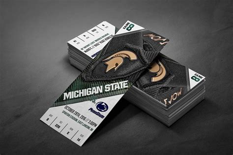 MSU Football Tickets on Behance