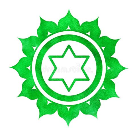 Ilustraci N Acuarela De Anahata Chakra Stock De Ilustraci N