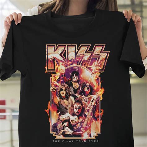 Kiss Band Camiseta Kiss Destroyer Lbum Rock And Roll Camisa Etsy