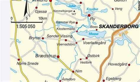 silkeborg map denmark