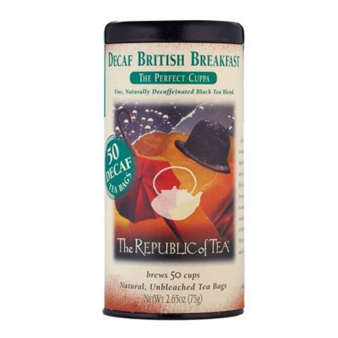 The Republic Of Tea Decaf British Breakfast Black Tea 50 Tea Bags 50 Tea Bags Kroger