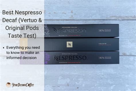 nespresso decaf vertuo original pods taste test