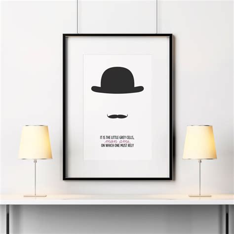 Hercule Poirot Quote Agatha Christie Quote Poirot Poster - Etsy