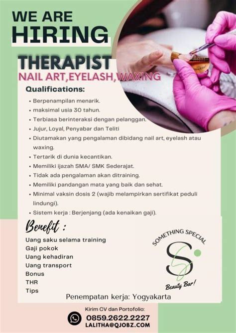 Lowongan Kerja Therapist Nail Art Waxing Eyelash Di Something Special