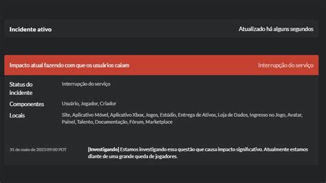 RTC em português on Twitter O Roblox informou no status roblox