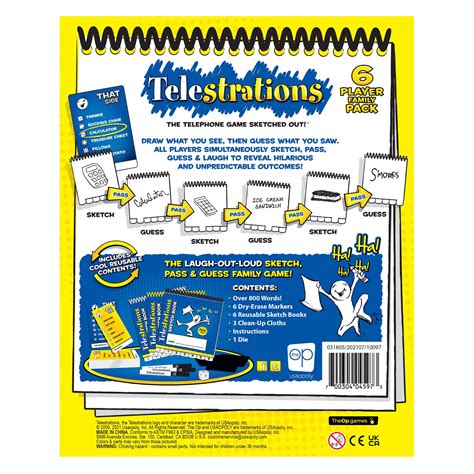 telestrations  player family pack game  usaopoly
