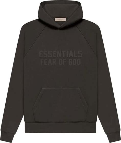 Shop Fear Of God Essentials Hoodie Off Black Fw22 Online Sole Au