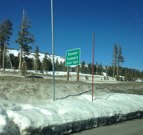 Trans Sierra Highway Passes Interstate 80 Donner Summit