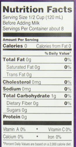 tazo chai tea latte nutrition facts