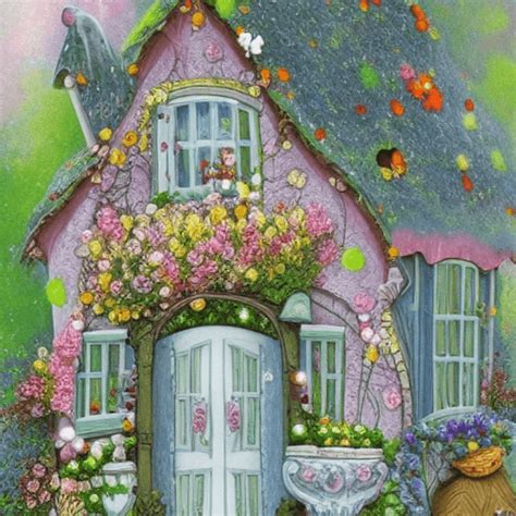 Whimsical Cottage Graphic · Creative Fabrica