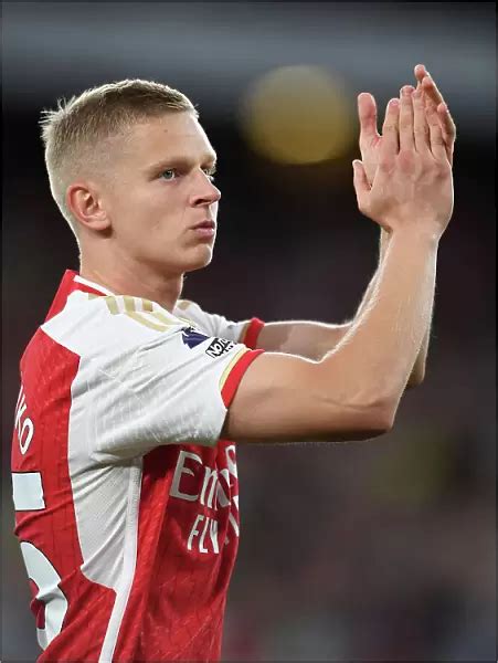 Poster Print Of Arsenals Oleksandr Zinchenko Celebrates With Fans