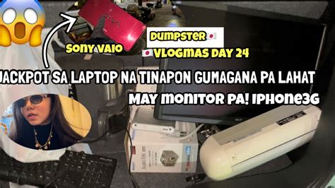 BASURA SA JAPAN DUMPSTER DIVING MAY LAPTOP NA TINAPON YouTube