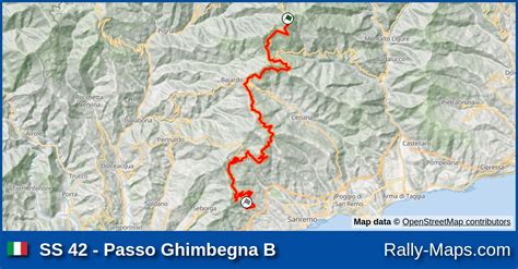 Karte WP 42 Passo Ghimbegna B Rallye Sanremo 1978 WRC