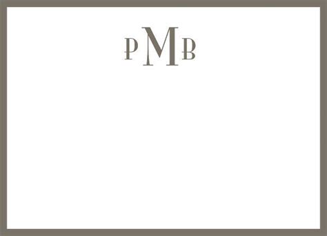 Monogram Border Stationery | Paper Source | Monogram border, Stationery ...