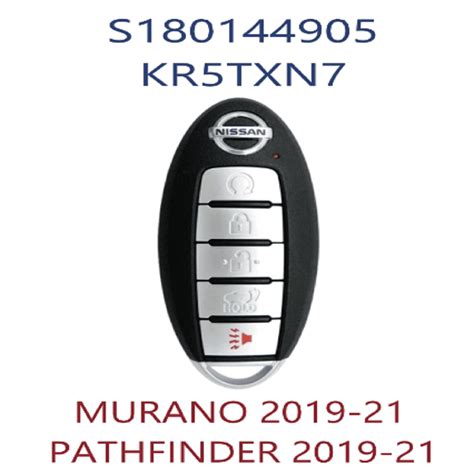 VLS Smart Key For Nissan Pathfinder Murano 2019 2021 433 MHz CR2032