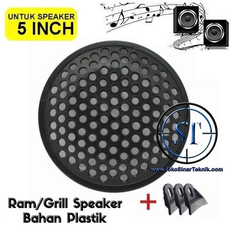 Jual Ram Speaker Inch Plastik Grill Cover Speaker Plastik