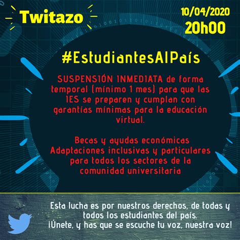 Feue Nacional On Twitter Estudiantesalpa S Hoy Pm Las Y Los