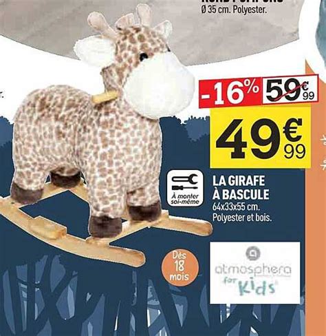 Promo La Girafe à Bascule chez Centrakor iCatalogue fr