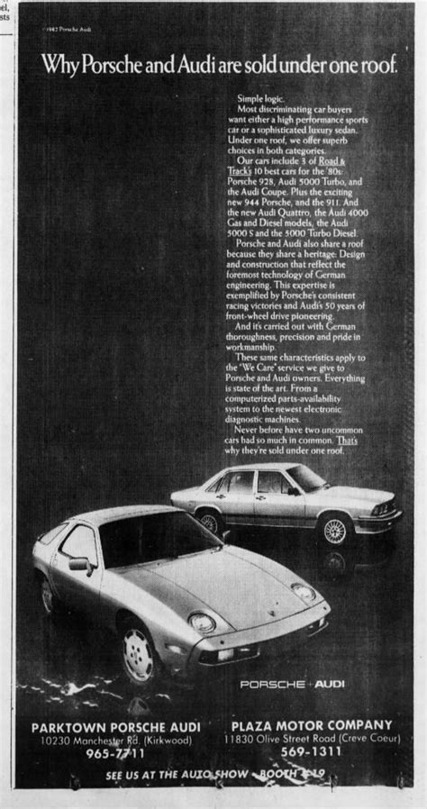 Porsche Audi Dealers High Car Porsche Newspaper Archives