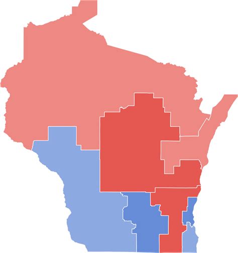 The Most Satisfying Wisconsin Congressional Map I Ve Ever Done Pres 2020 Made In Redistricter