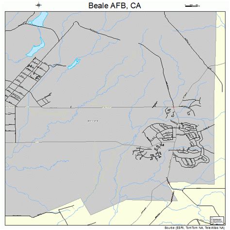 Beale AFB California Street Map 0604576