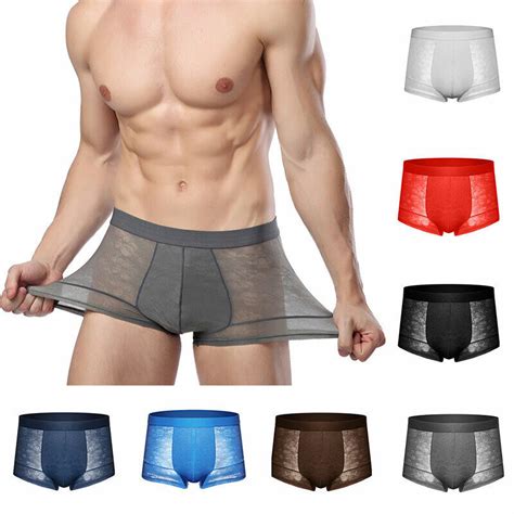 Unterhosen Herren Boxer Boxershorts Slip Dünn Unterwäsche Atmungsaktive