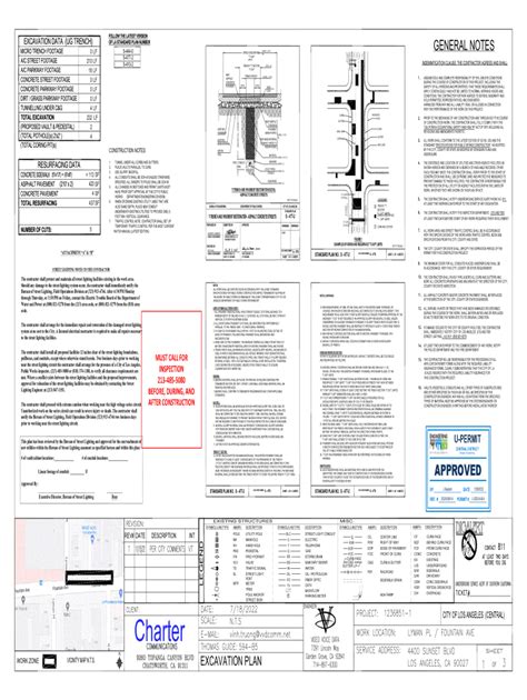 Fillable Online Engpermits Lacity OF LA STANDARD PLAN NUMBER Fax Email