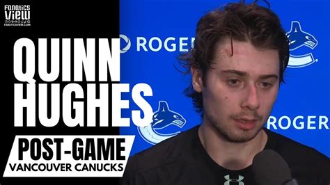 Quinn Hughes Reacts To Golden Knights Impressions And Vancouver Canucks