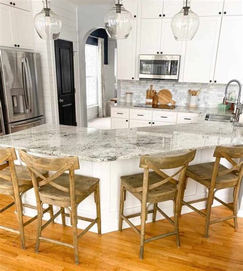 Subway Tile Backsplash In White Shiplap Detailed Kitchen Soul Lane