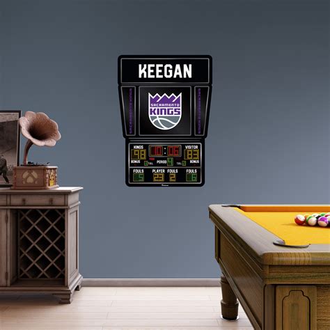 Sacramento Kings - Scoreboard Graphic - With Personalized Name - Offic