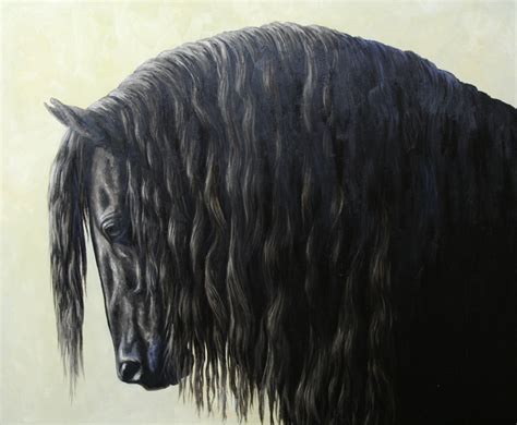 Crista Forest's Animals & Art: Wild Friesian Horse Mane