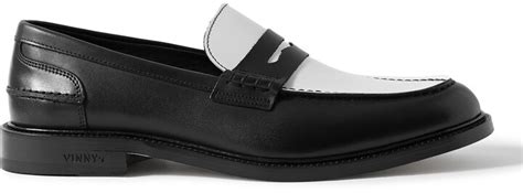 Vinny S Townee Two Tone Leather Penny Loafers Shopstyle