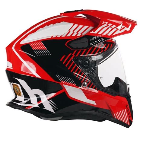 Airoh Commander Adventure Boost Red Gloss Motorcycle Crash Helmet Xxl