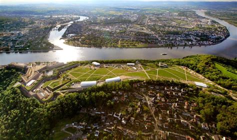 Koblenz Von Oben Bundesgartenschau Buga Koblenz 2011