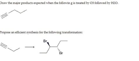 Solved Draw The Major Products Expected When The Followin G Chegg