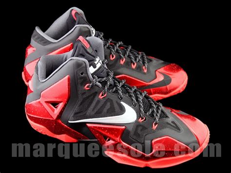 Detailed Look at Nike LeBron XI (11) Black and Red “Heat” | NIKE LEBRON ...