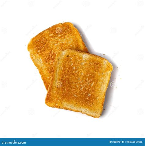 Bread Toasts Isolated Toasted Sandwich Square Slices Loaf Pieces For