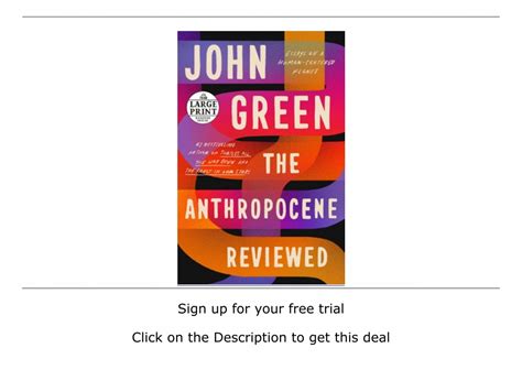 Newsstand The Anthropocene Reviewed Essays On A Human Centered Planet Full Access