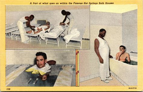 Vtg 1940s Hot Springs Bath Houses Hot Springs National Park Arkansas AR Postcard United States