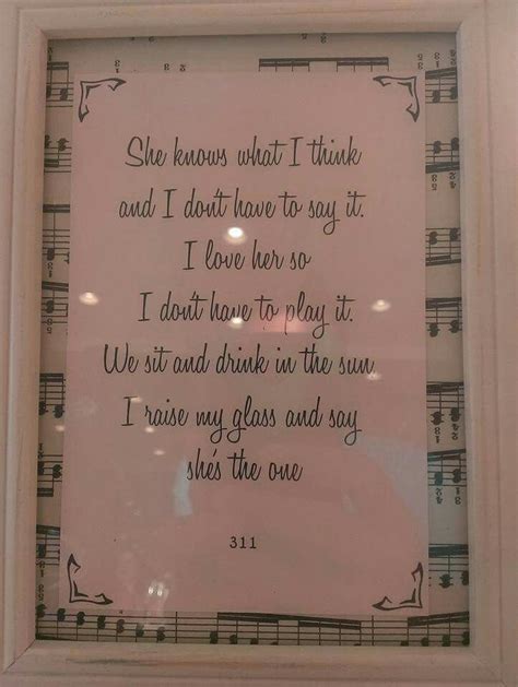 311 Lyrics Framed | Quotes to Live By