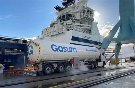 Gasum Bunkers Offshore Vessel With Bio Lng Ship Bunker