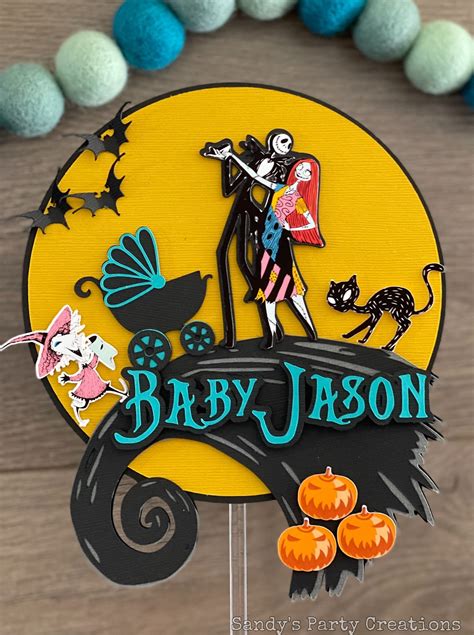 Nightmare Before Christmas Themed Baby Shower Welcome Poster Sign Decor