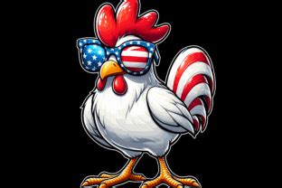 Patriotic Chicken Usa American Flag Graphic By Trendy Creative