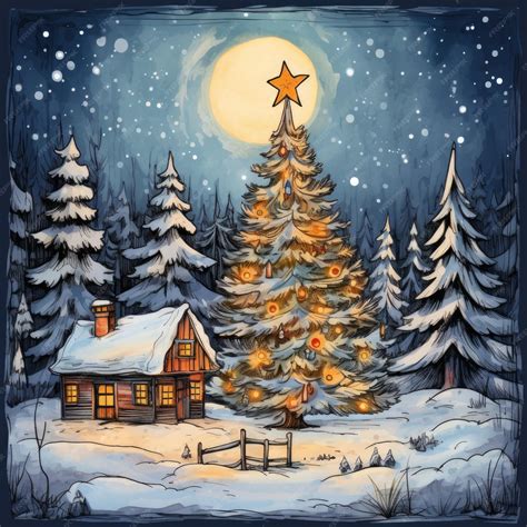 Premium AI Image | Christmas illustration for children and fairy tales ...