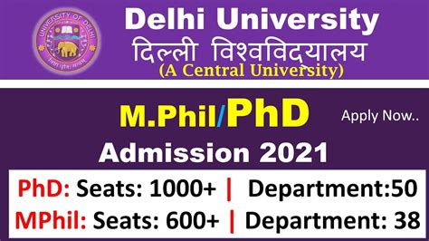 Phd Admission Delhi University Phd Admission Delhi