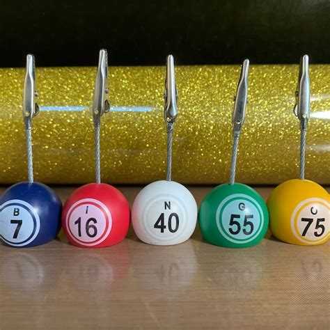 Bingo Ball Ticket Holder Etsy