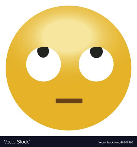 Eye Roll Laugh Emoji Emoticon Royalty Free Vector Image